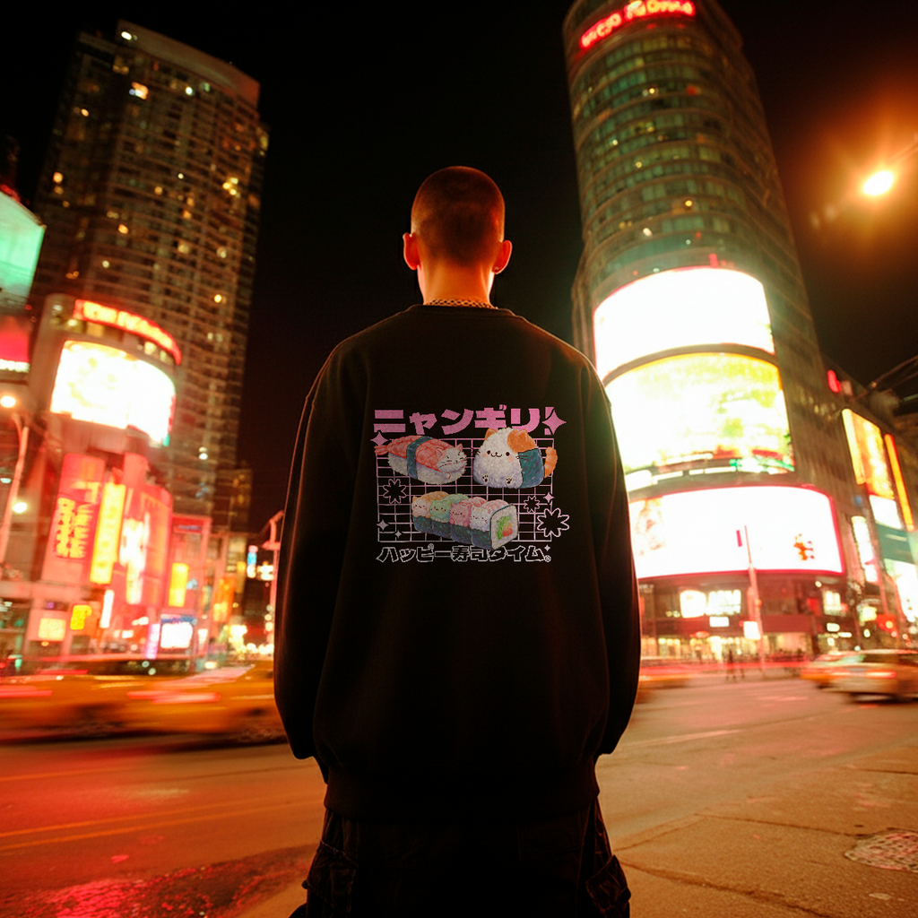 🍣 KAWAII CRITICAL HIT: THE SUSHI CAT CREWNECK 😻