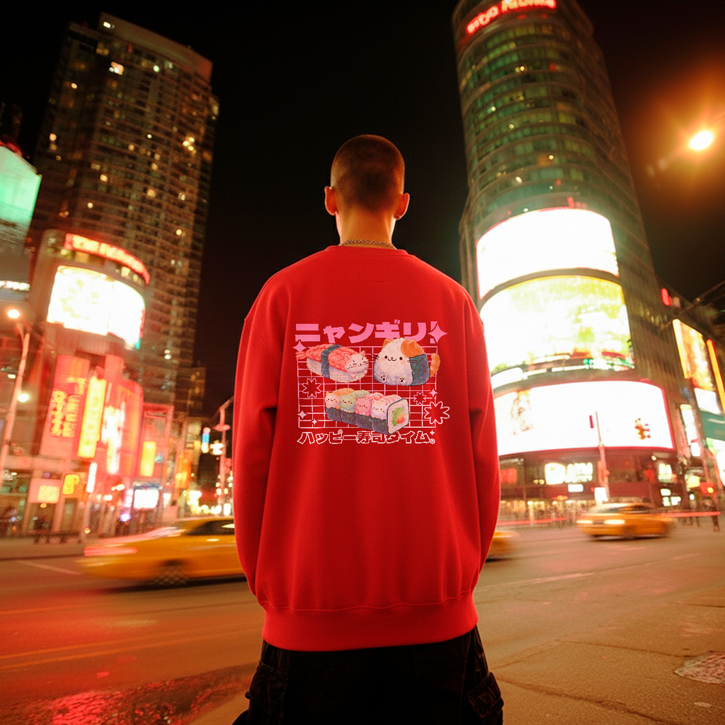 🍣 KAWAII CRITICAL HIT: THE SUSHI CAT CREWNECK 😻