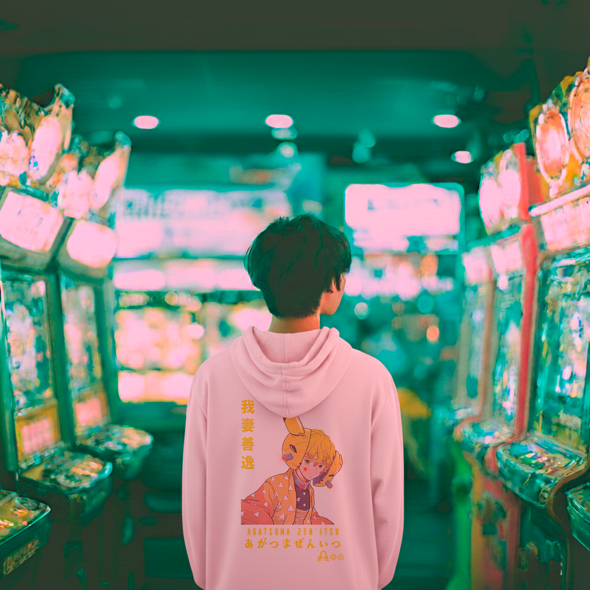 ⚡️Zenitsu Agatsuma Cyber-Strike Style Hoodie⚡️