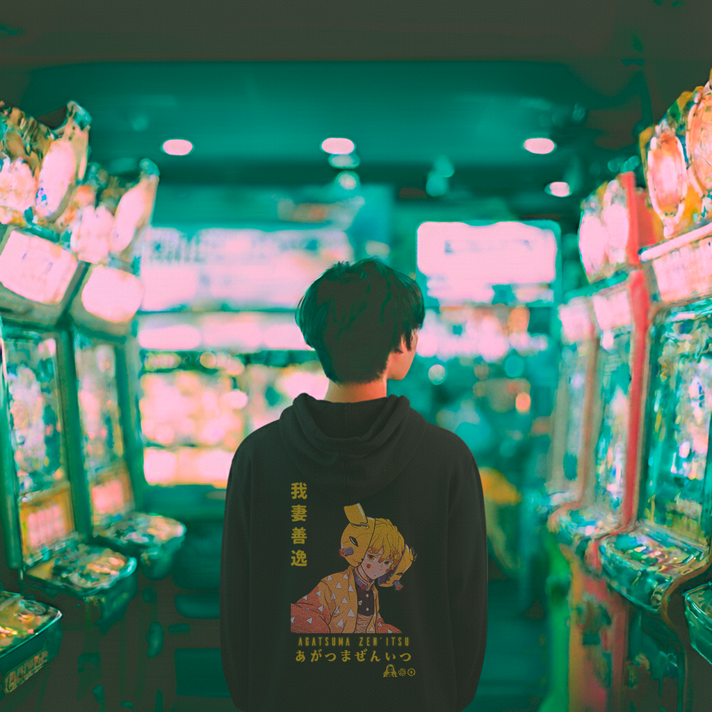 ⚡️Zenitsu Agatsuma Cyber-Strike Style Hoodie⚡️