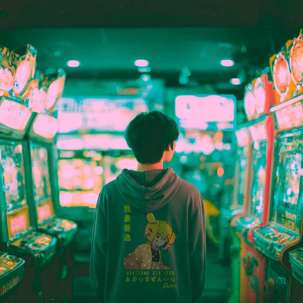 ⚡️Zenitsu Agatsuma Cyber-Strike Style Hoodie⚡️